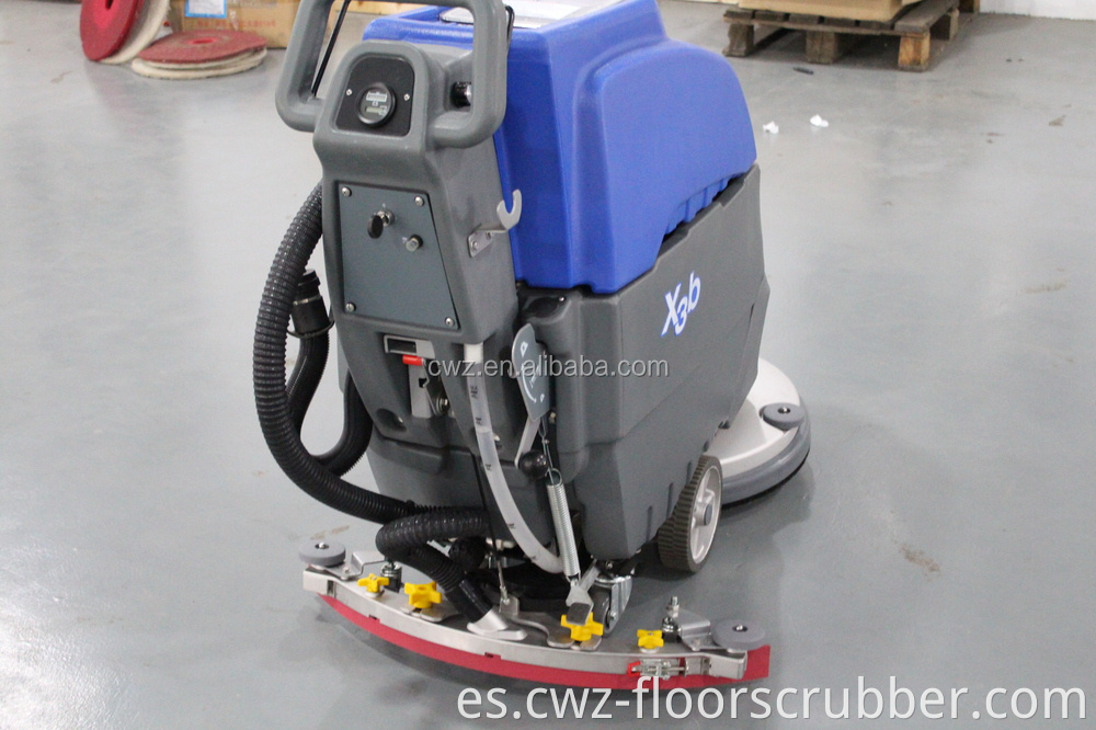 Caminar detrás de la batería Auto Piso Scrubber Pulishing Machine